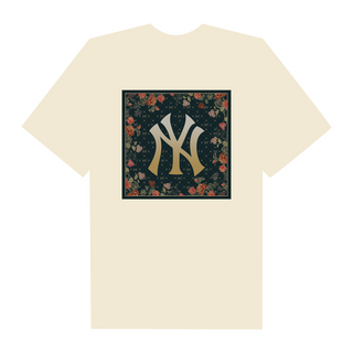 Áo Thun Oversize MLB Flower New York Yankees