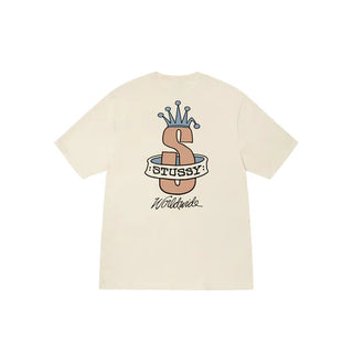 Áo Thun Oversize Vintage Stussy Crown Customade Worldwide