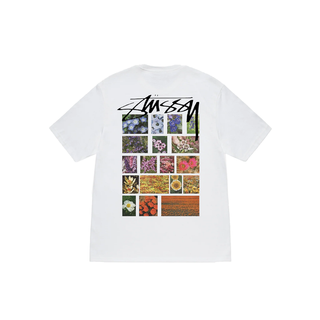 Áo Thun Oversize Stussy Flower Grid Pigment