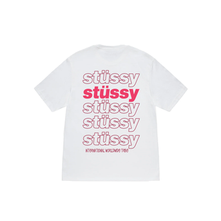 Áo Thun Oversize Stussy Pink