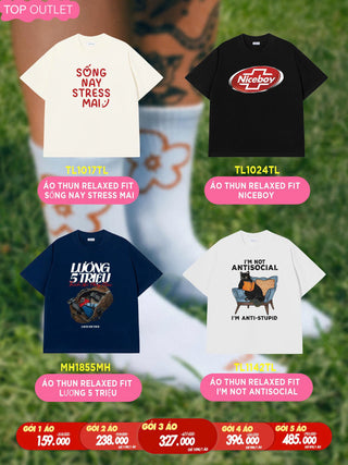 [Mystery Pack] Áo Thun Relaxed Fit - Hình In Ngẫu Nhiên.