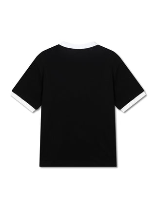 Áo Thun Ringer Relaxed Fit Mustang Horse Logo