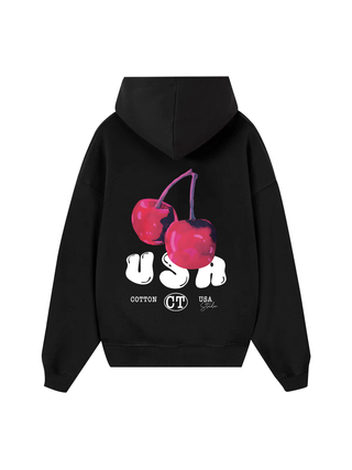 Tropical Purple Cherry Hoodie