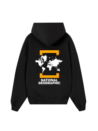 Wild Life World Map Hoodie