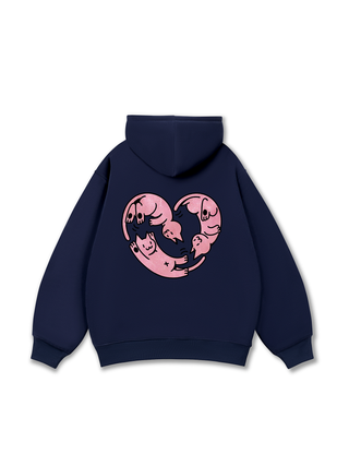Meow Meow Heart Hoodie