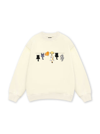 Cat Line Up Sweater