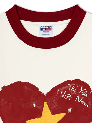 Áo Thun Ringer Relaxed Fit Tôi Yêu Việt Nam