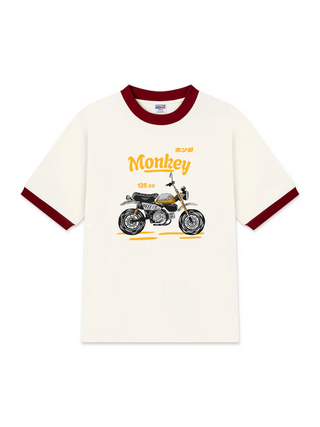 Áo Thun Ringer Relaxed Fit Monkey 125cc Yellow