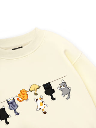 Cat Line Up Sweater