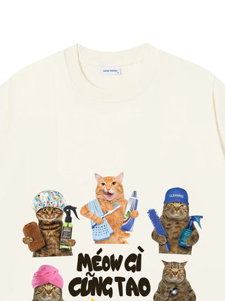 Áo Thun Relaxed Fit Meosw Gì Cũng Tao