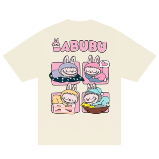 Áo Thun Oversize Labubu Sleepy Squad