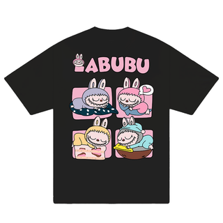 Áo Thun Oversize Labubu Sleepy Squad