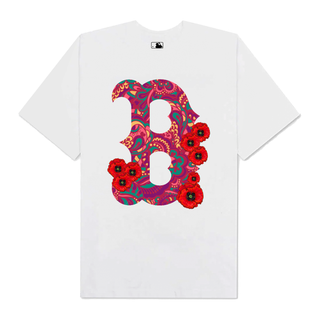 Áo Thun Oversize MLB Floral Big B Logo Tropical