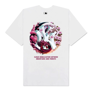 Áo Thun Oversize MLB Floral Dragon Cloudy