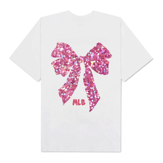 Áo Thun Oversize MLB Floral Gliiter Ribbon