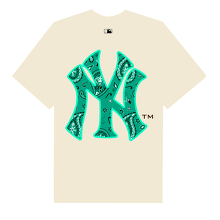 Áo Thun Oversize MLB Floral Green Logo