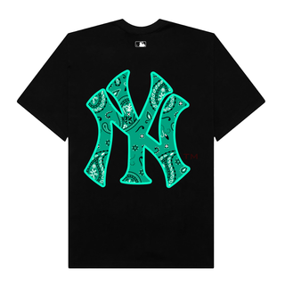 Áo Thun Oversize MLB Floral Green Logo