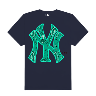 Áo Thun Oversize MLB Floral Green Logo