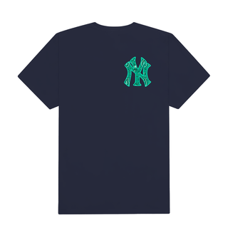 Áo Thun Oversize MLB Floral Green Logo