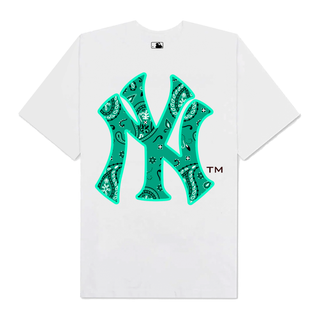 Áo Thun Oversize MLB Floral Green Logo