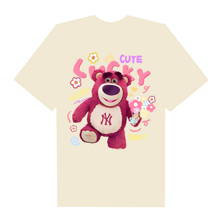 Áo Thun Oversize MLB Floral Pink Bear Toy Story