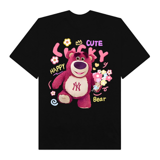 Áo Thun Oversize MLB Floral Pink Bear Toy Story