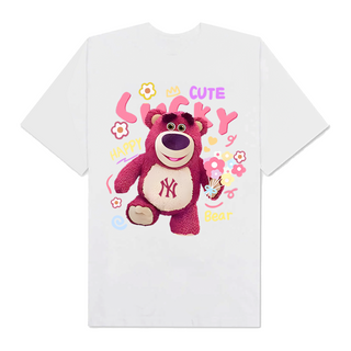 Áo Thun Oversize MLB Floral Pink Bear Toy Story