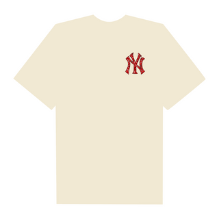 Áo Thun Oversize MLB Floral Red Logo Yeankees