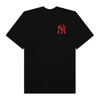 Áo Thun Oversize MLB Floral Red Logo Yeankees