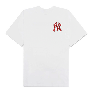 Áo Thun Oversize MLB Floral Red Logo Yeankees