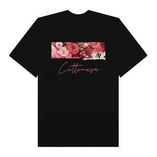 Áo Thun Oversize MLB Floral Rose Logo Retro