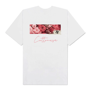 Áo Thun Oversize MLB Floral Rose Logo Retro