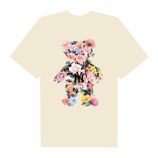 Áo Thun Oversize MLB Floral Teaddy Bear Flower