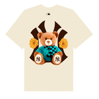 Áo Thun Oversize MLB Floral Teddy Bear