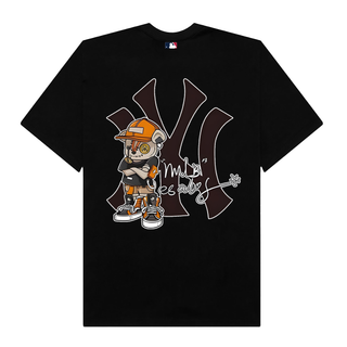 Áo Thun Oversize MLB Scary Bear MLB New York Basic Logo