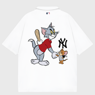 Áo Polo MLB Tom and Jerry New York Yankees