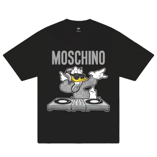 Áo Thun Oversize Moschino Disney Duck DJ