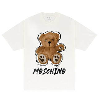 Áo Thun Oversize Moschino Funny Brown Bear