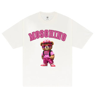 Áo Thun Oversize Moschino Pink Girl