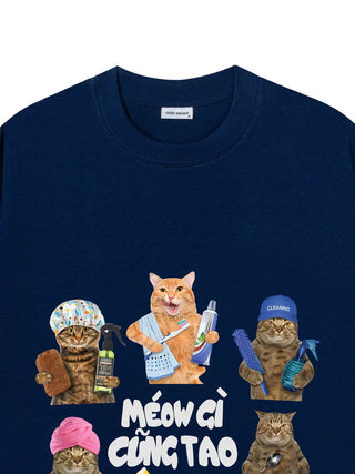 Áo Thun Relaxed Fit Meosw Gì Cũng Tao