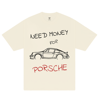 Áo Thun Oversize Porsche Need Money Sketch