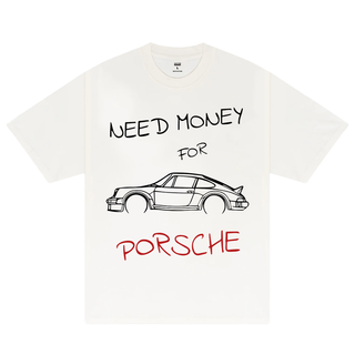 Áo Thun Oversize Porsche Need Money Sketch