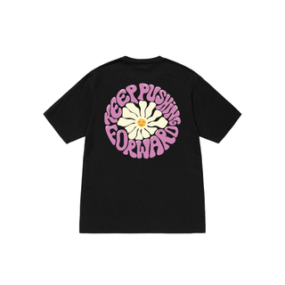 Áo Thun Oversize Stussy Floral Keep Pushing