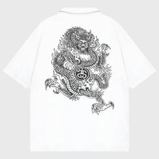 Áo Polo Stussy Golden Asian Dragon