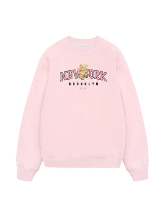City Pink New York Bear Sweater