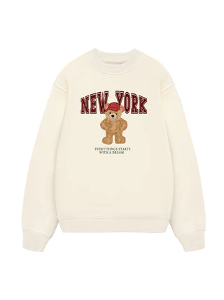 City New York Red Bear Sweater