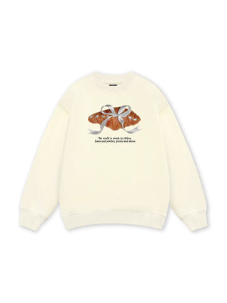 Sweet Pastry Silver Bow Sweater