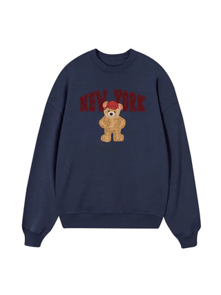City New York Red Bear Sweater
