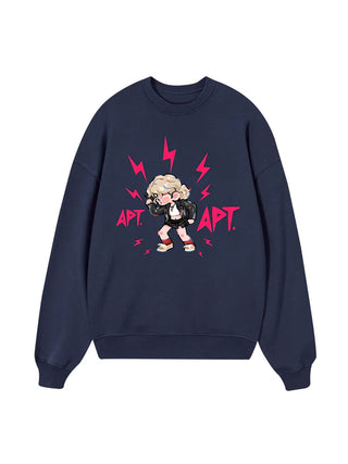 Black Pink Cute APT Sweater