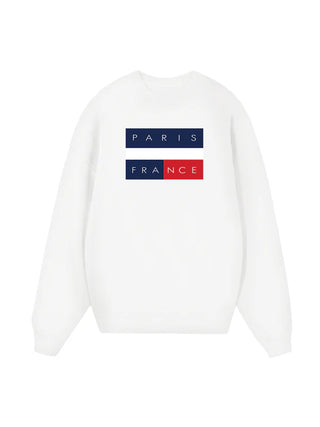 Paris France Flag Sweater